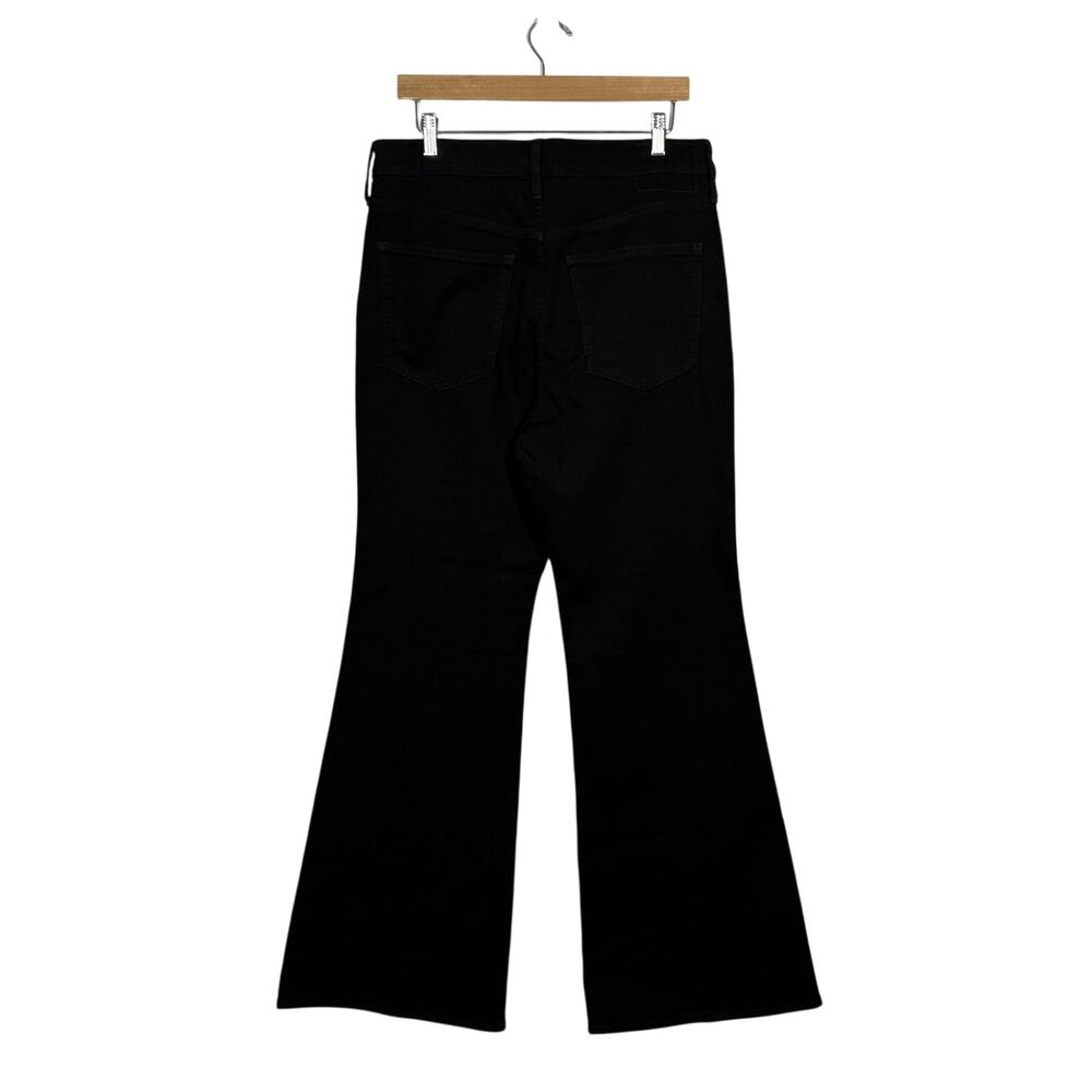 J Crew Flare High Rise Jeans NWT 30 Black Denim Semi-Stretch Business Office - Picture 3 of 11